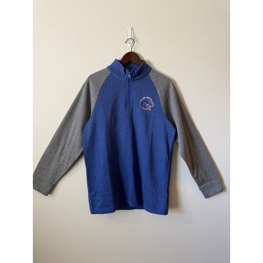 Captivating Boise State Quarter Zip Pullover NWT - Size Medium